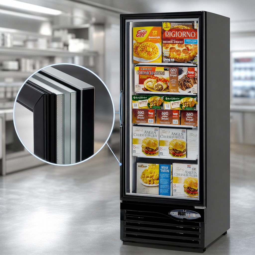Triple-Pane Heated Glass Door