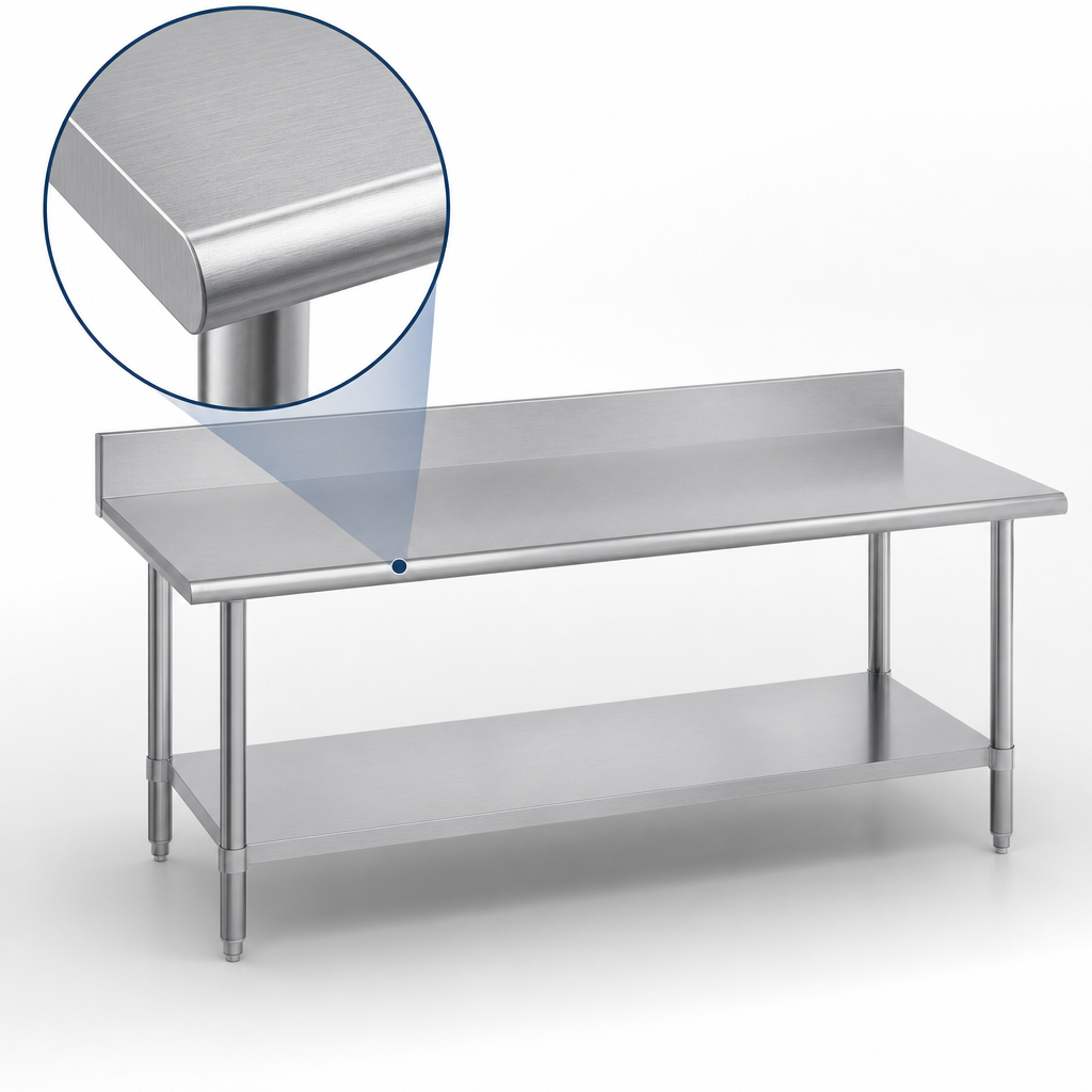 16-Gauge 300-Series Stainless Steel Top