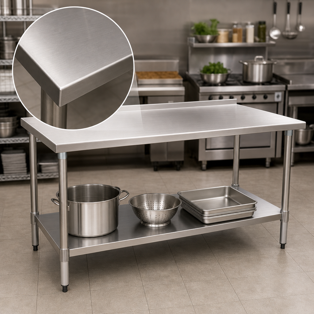 16-Gauge 300-Series Stainless Steel Top