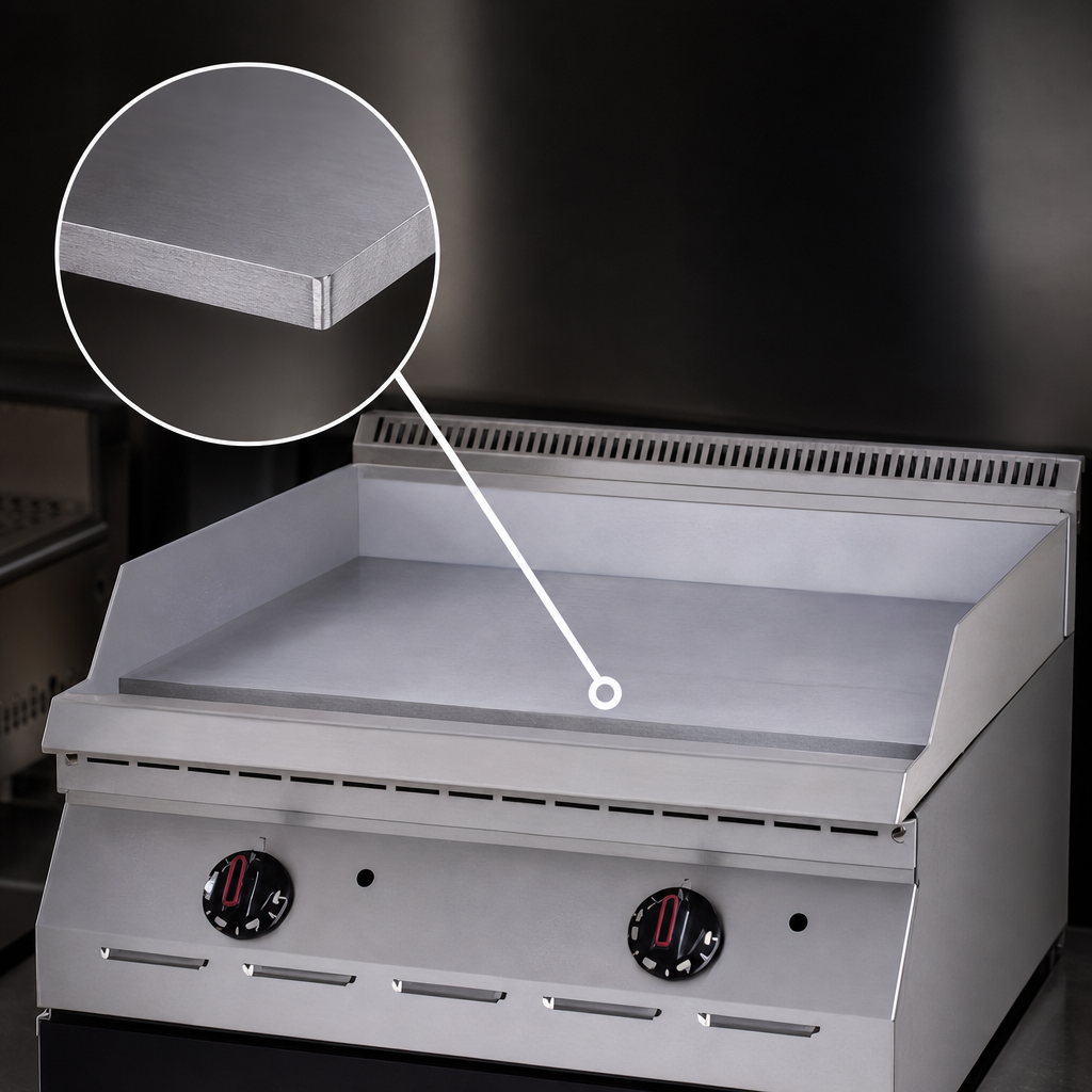 1/2-Inch Polished Steel Griddle Plate