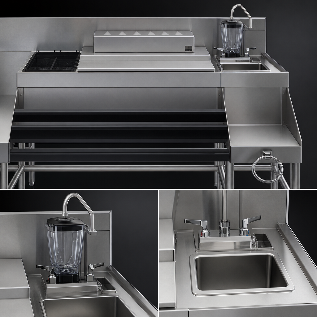 Blender Station With Sink