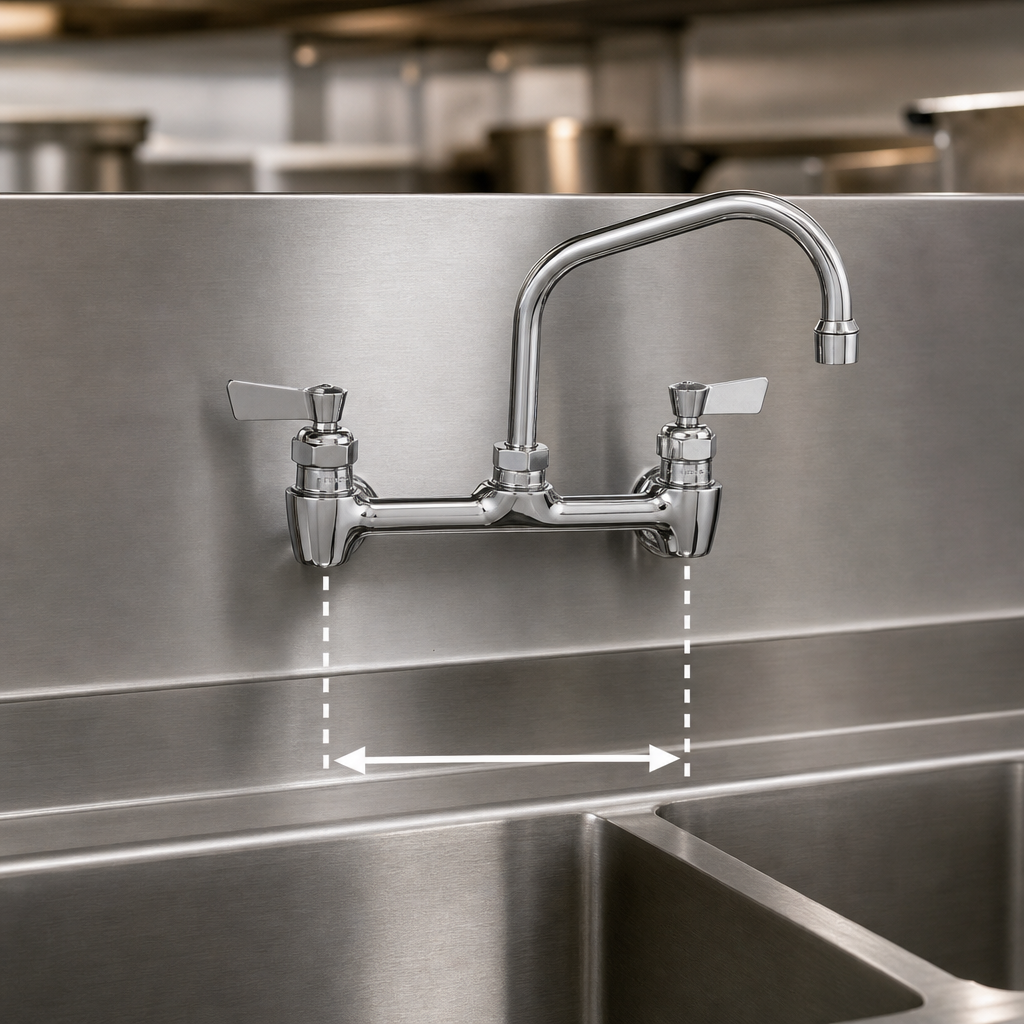 8-Inch Center Backsplash Mount