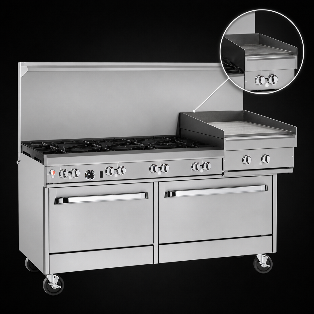 Raised Griddle/Broiler
