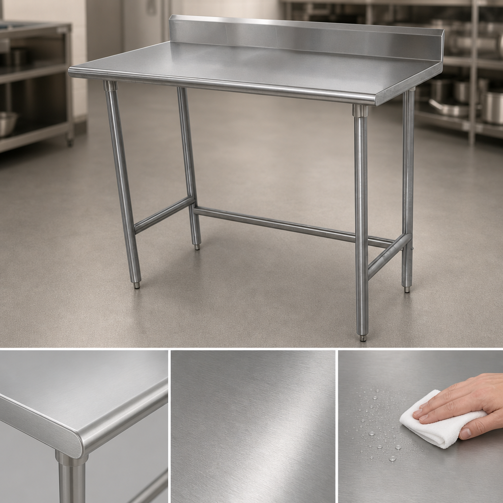 16 Gauge 304 Stainless Steel Top