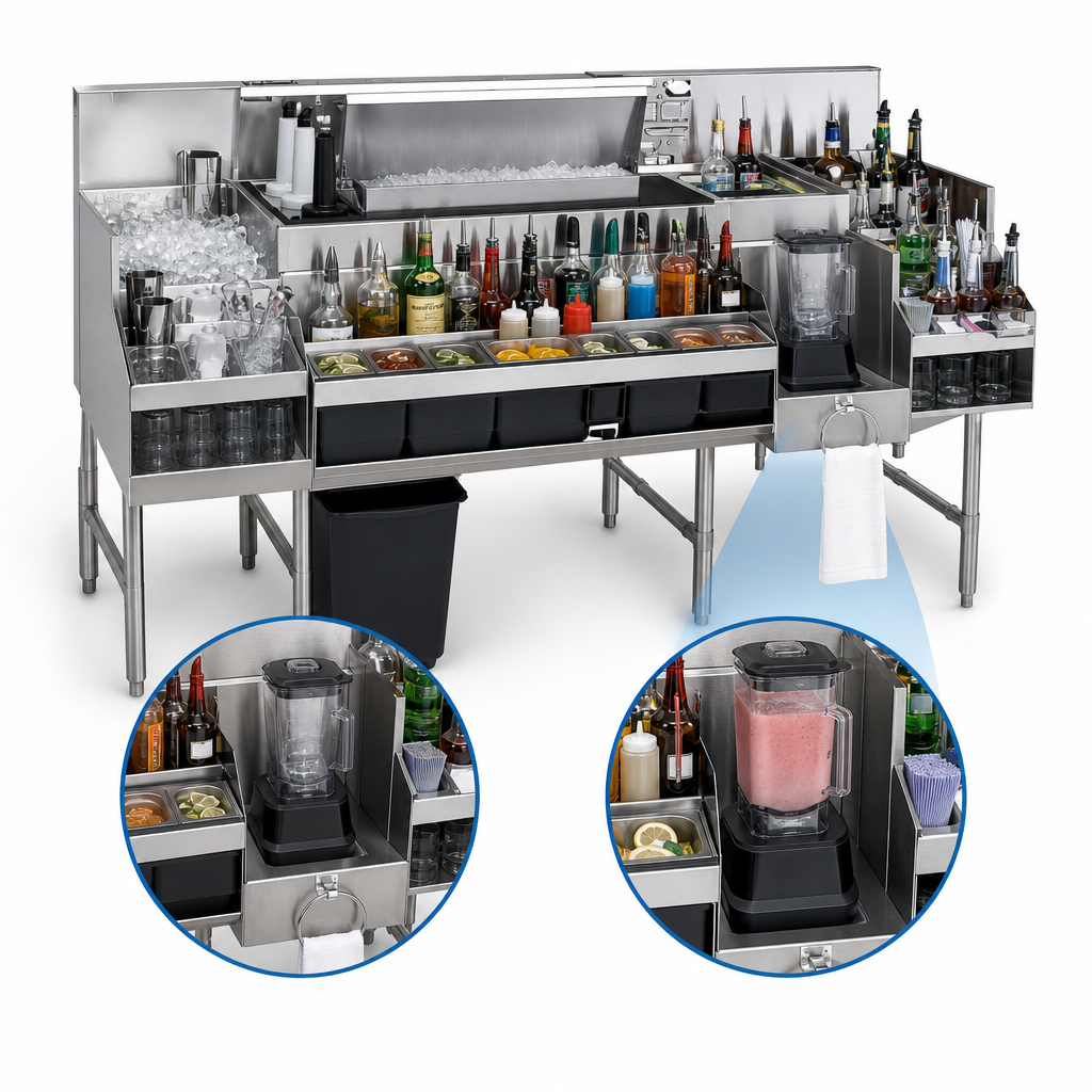 Integrated Blender Shelf