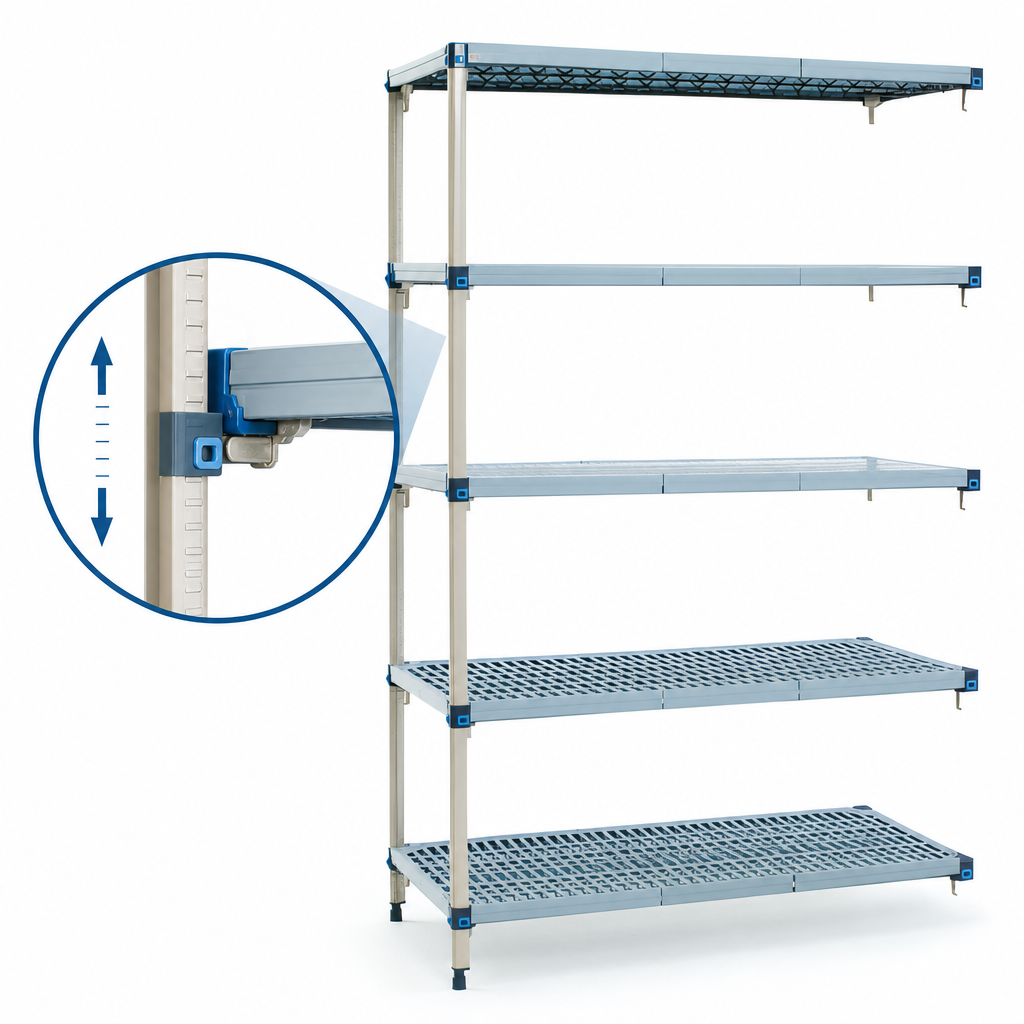 Quick-Adjust Shelf System