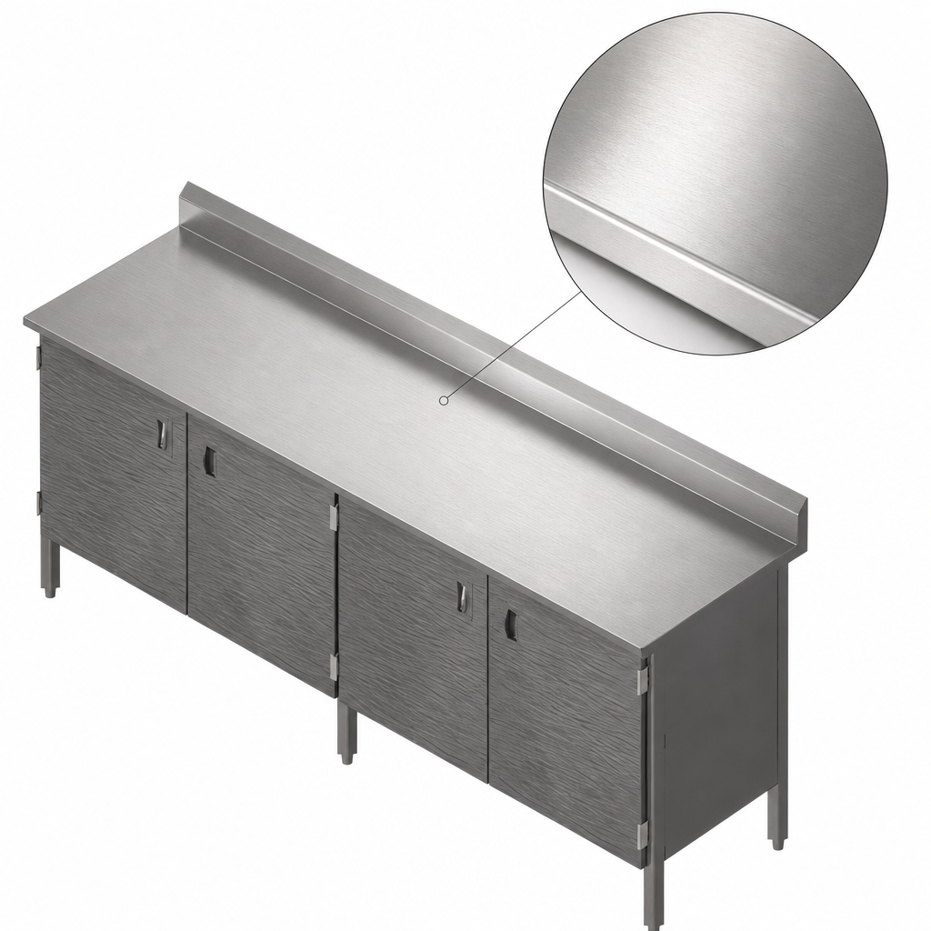16-Gauge Stainless Steel Top