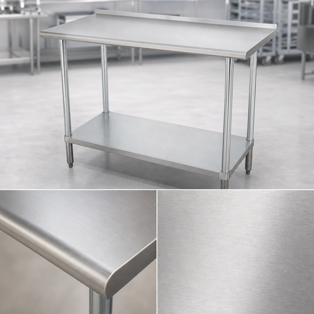 16-Gauge 304 Stainless Steel Top