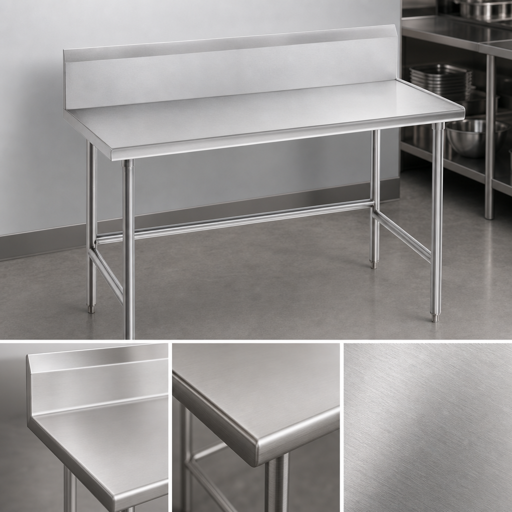 14-Gauge Stainless Steel Top