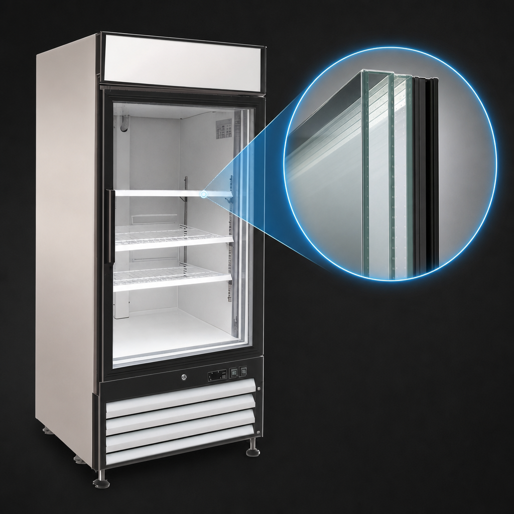 Triple-Pane Heated and Insulated Glass Door