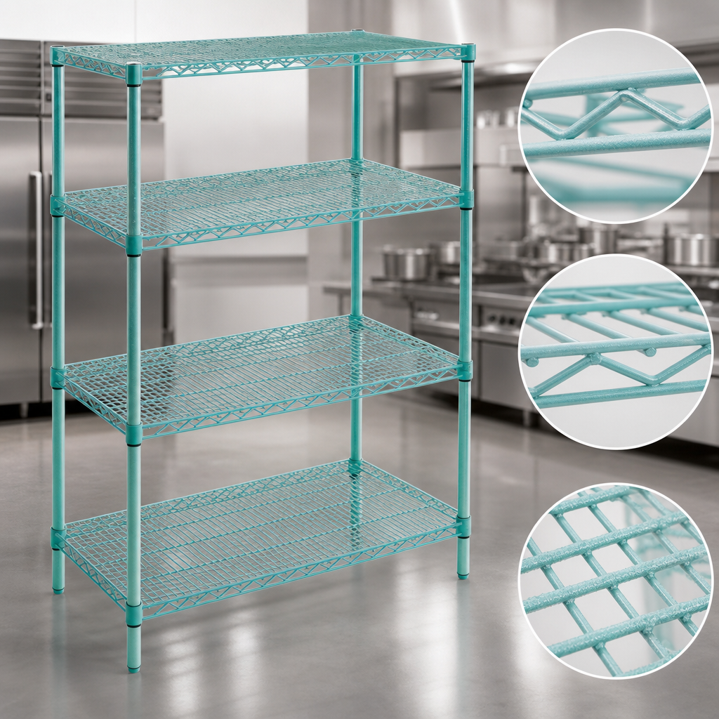 Patented QuadTruss Wire Shelves
