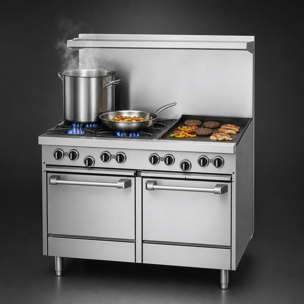 Two 32,000 BTU Open Burners