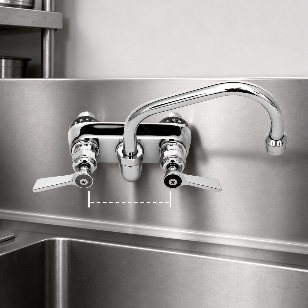 4-Inch Center Backsplash Mount