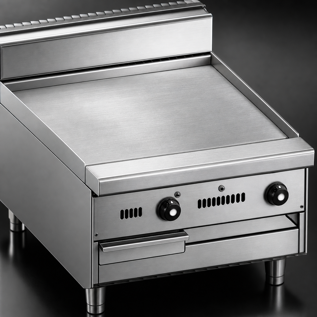 1-Inch Polished Steel Griddle Plate