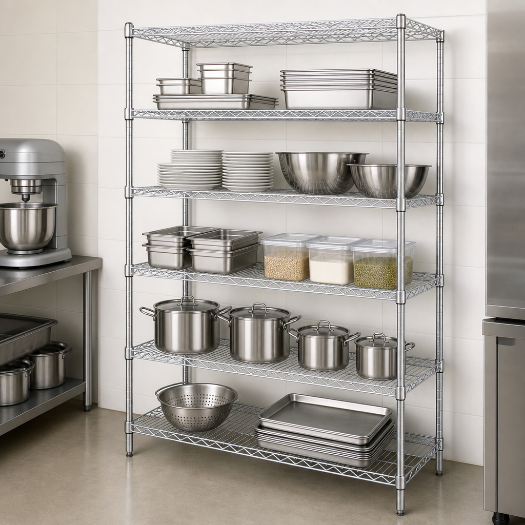 Five Wire Shelves