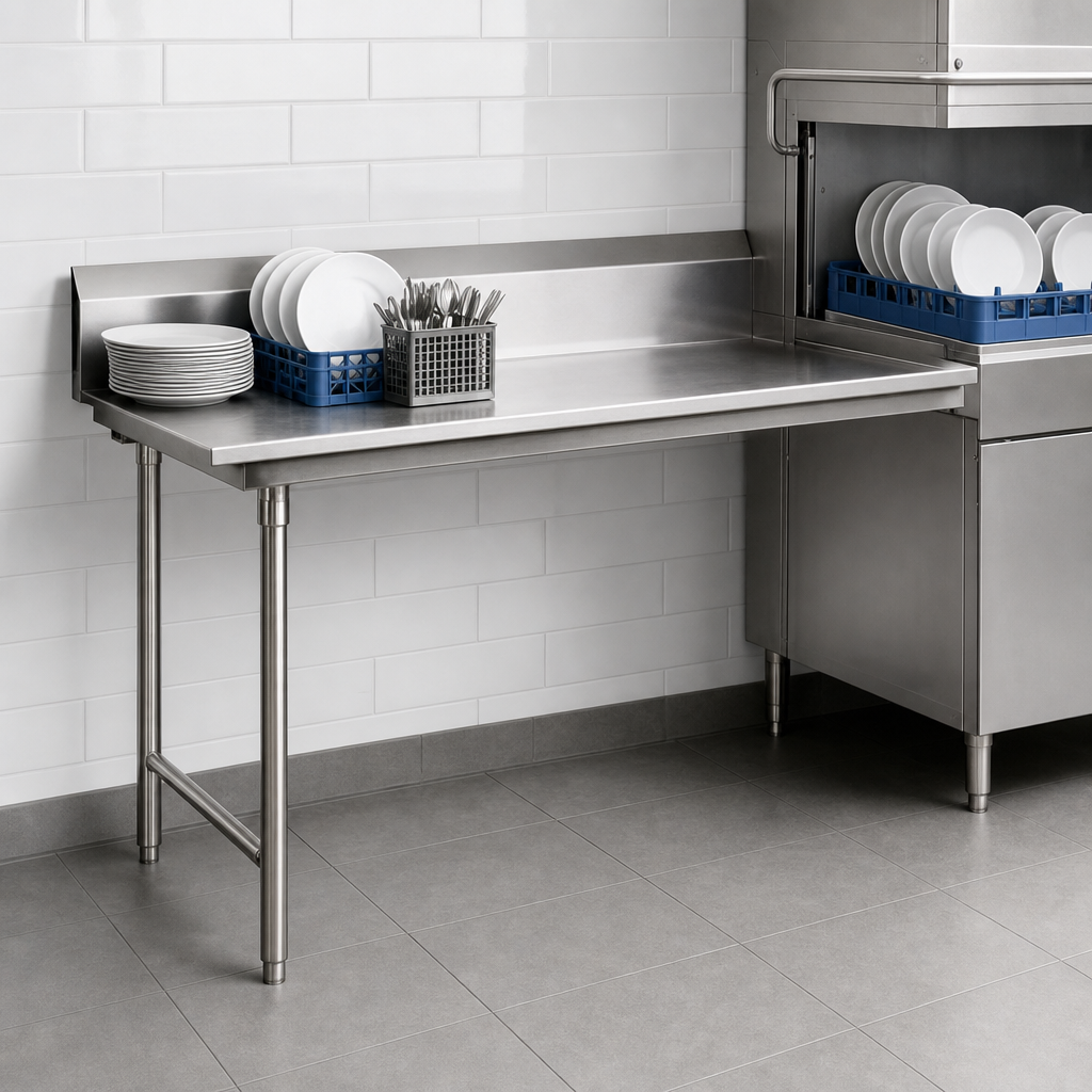 Straight Clean Dish Table