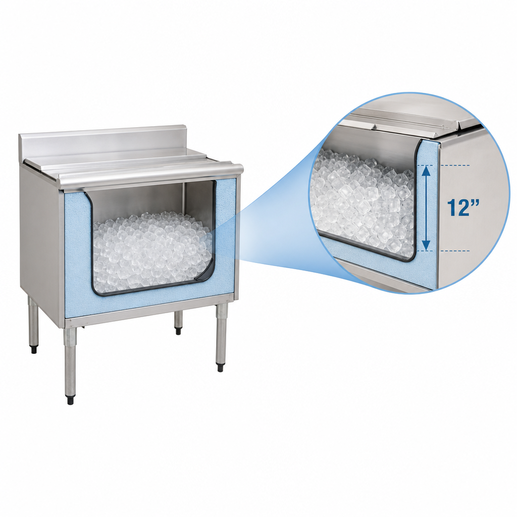 12-Inch Deep Insulated Ice Bin