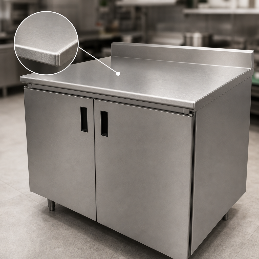 16-Gauge 304 Stainless Steel Top