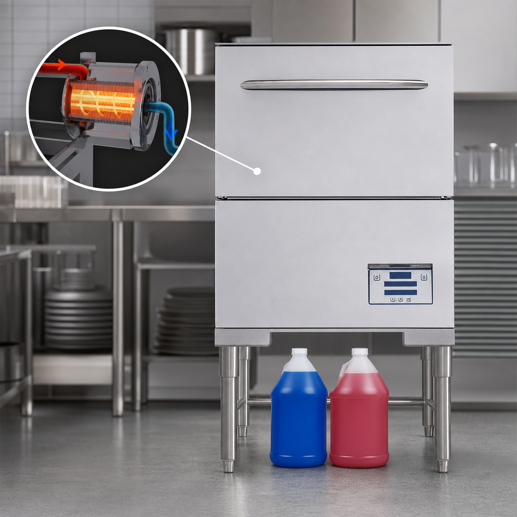 Built-In Booster Heater with Sani-Sure™ Final Rise