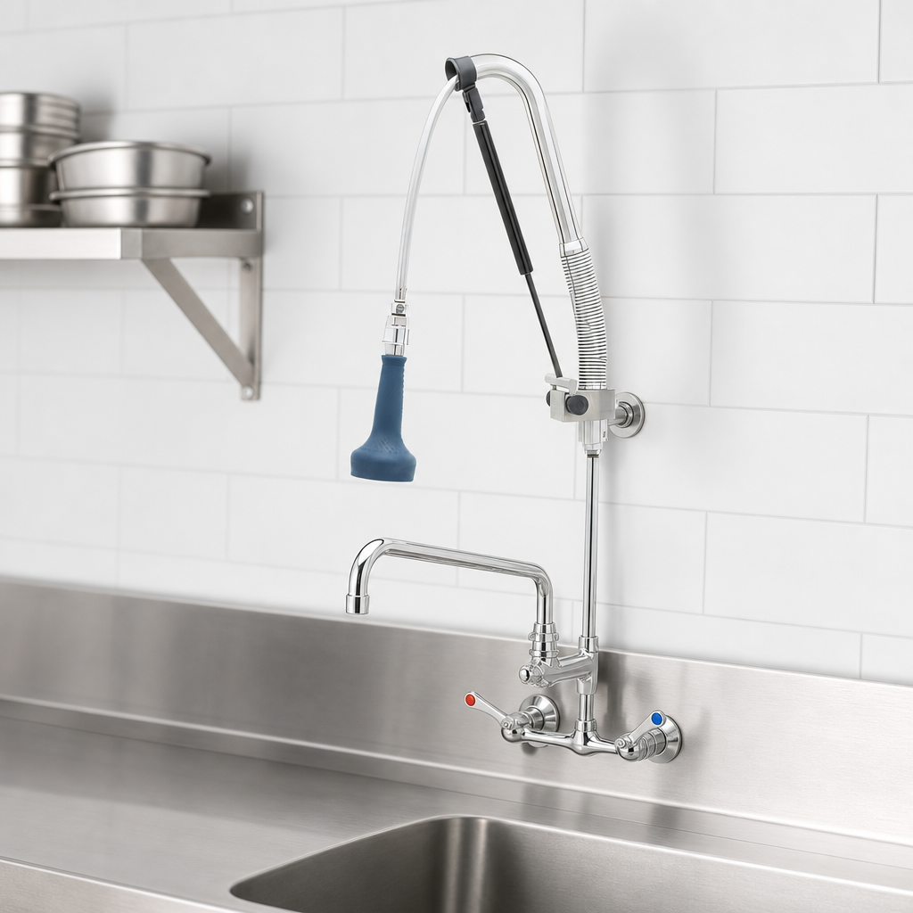 4-Inch Wall Mount Workboard Faucet