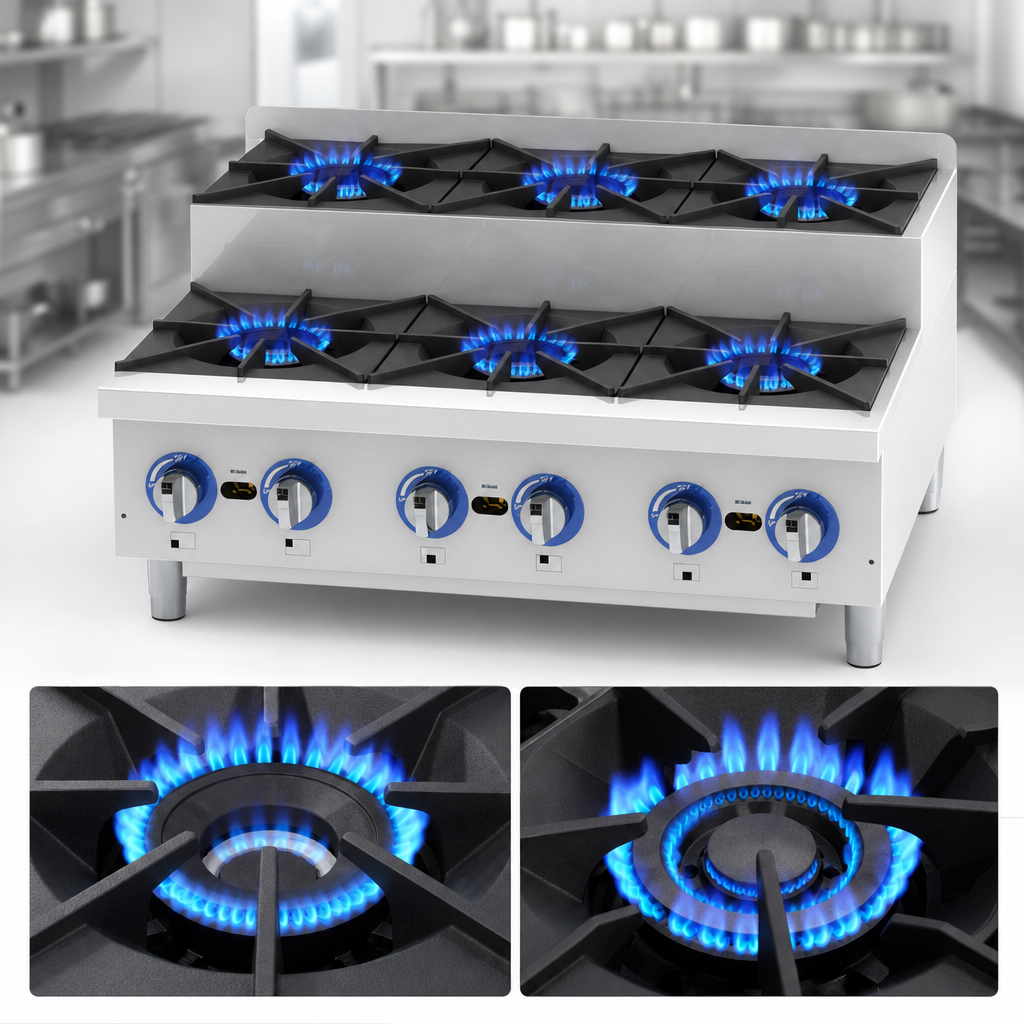 Six-Burner Configuration