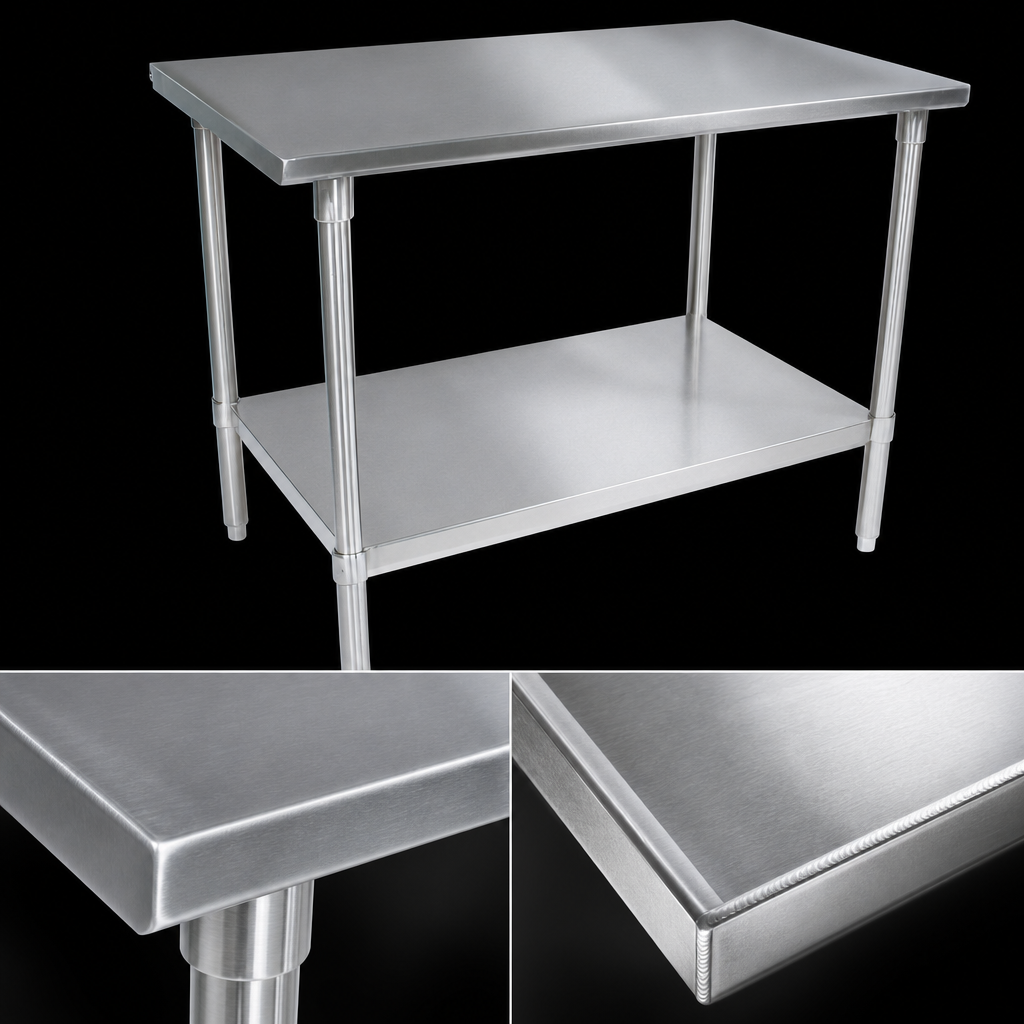 16-Gauge Stainless Steel Top