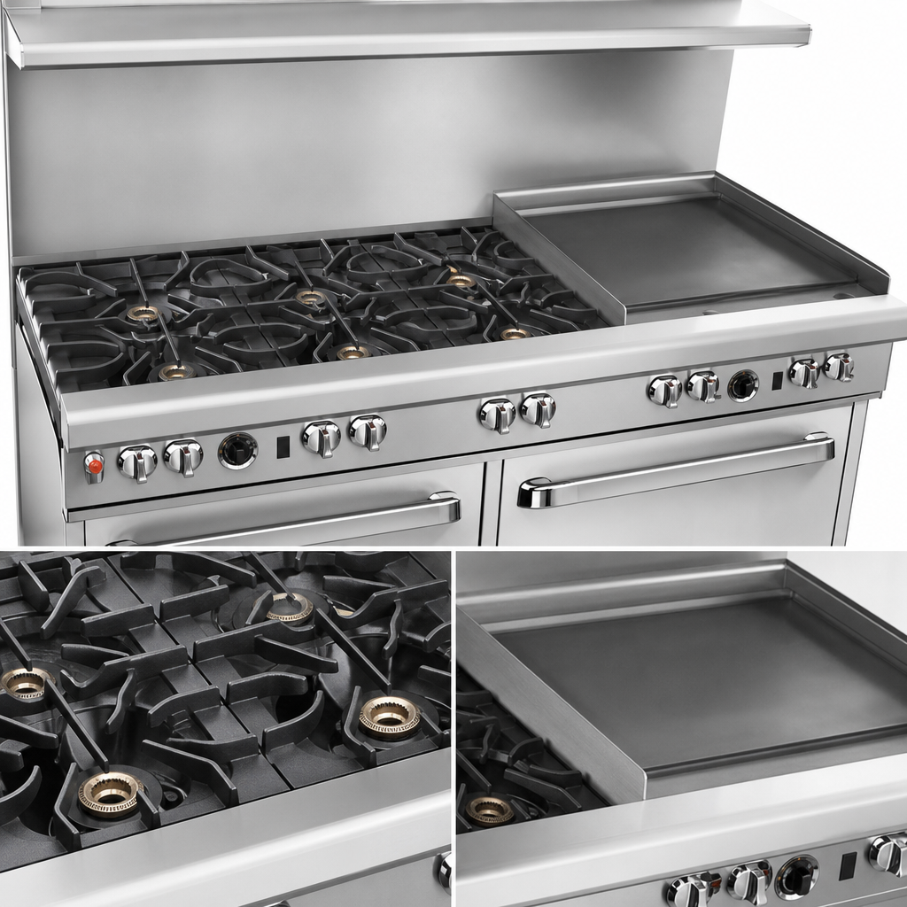 Four Non-Clog Burners