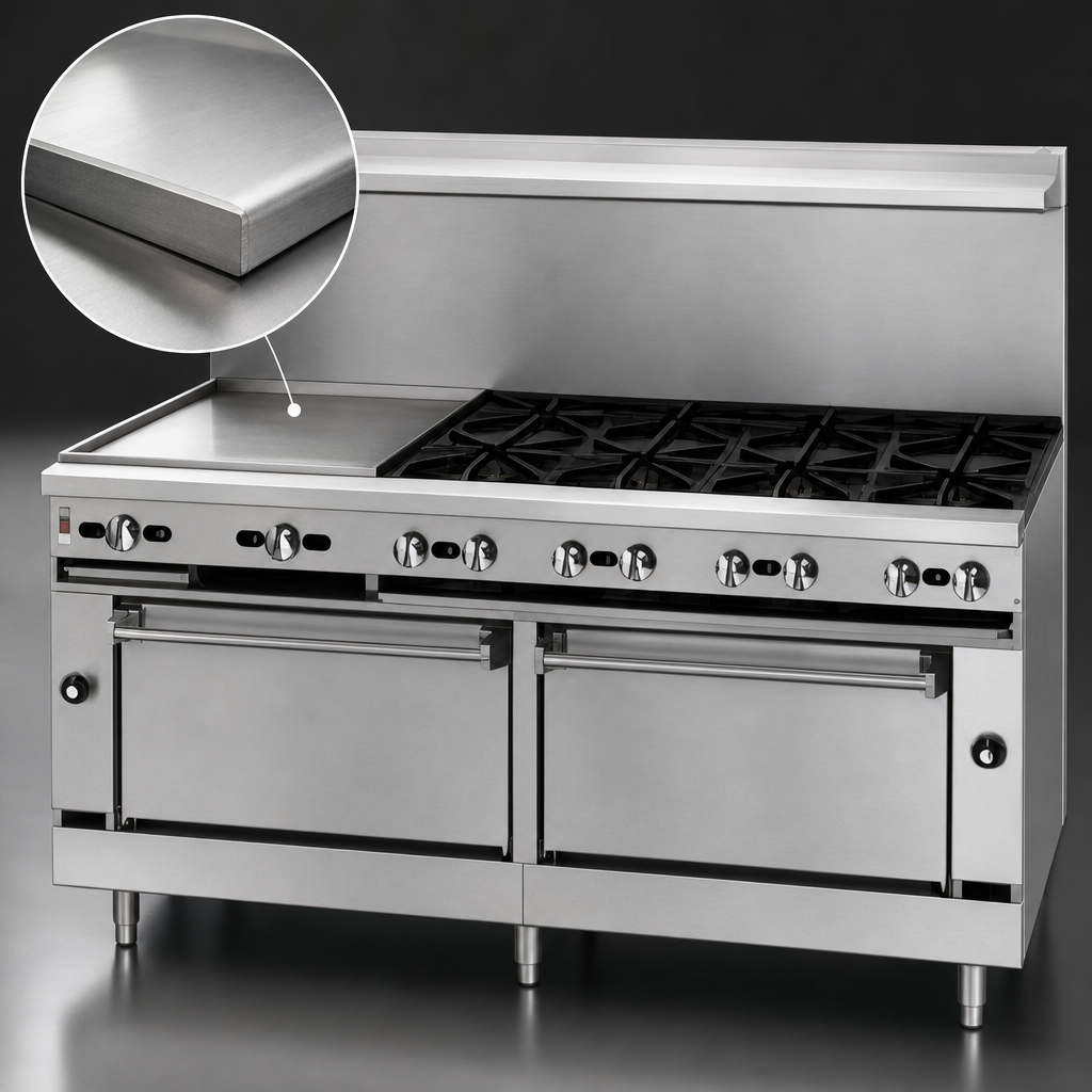 1-Inch Polished Steel Griddle Plate