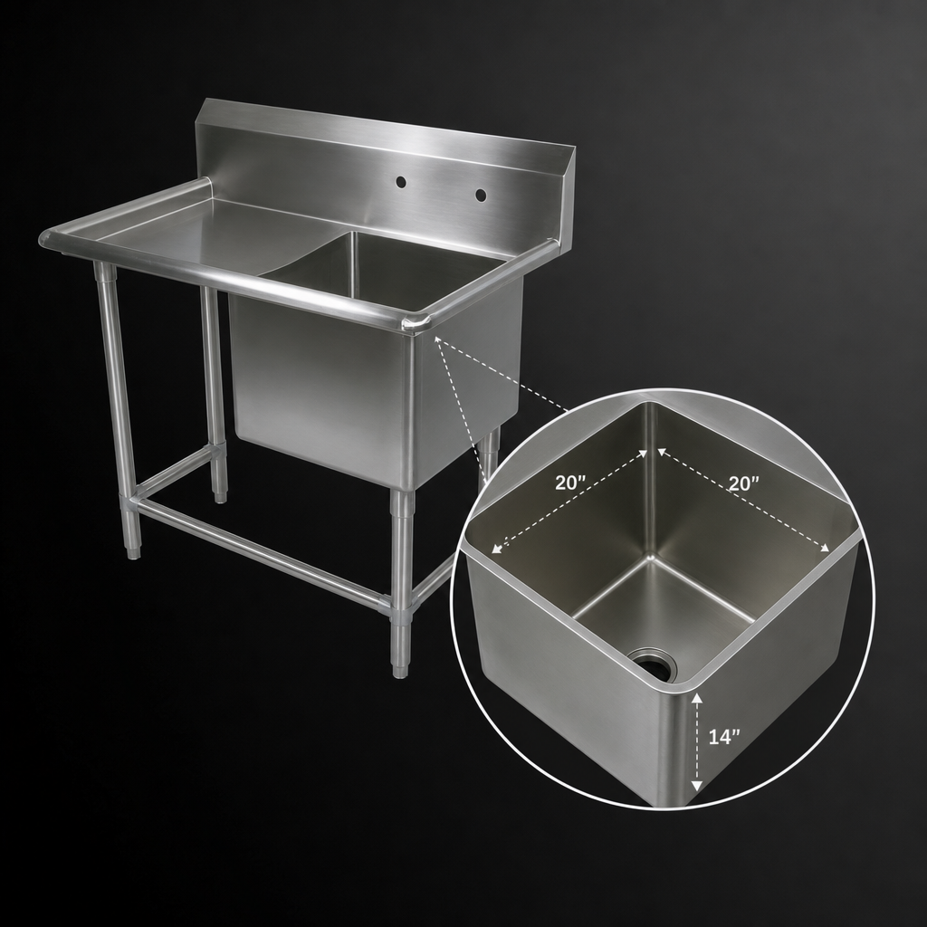 Single 20 x 20 x 14 Inch Compartment