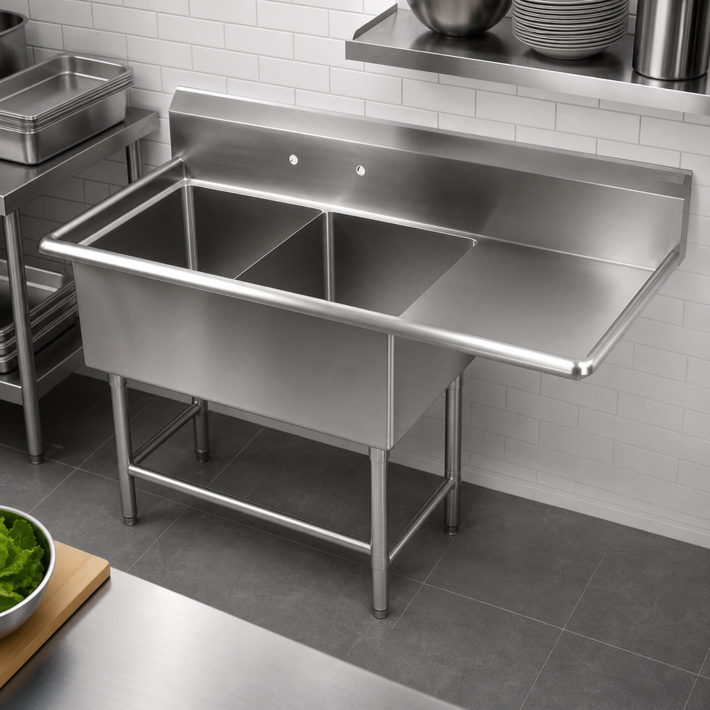 Two-Compartment Sink Layout