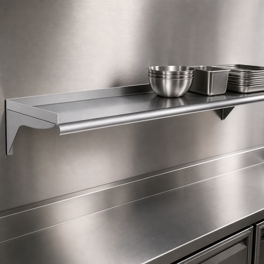 14-Gauge 304 Stainless Steel Construction