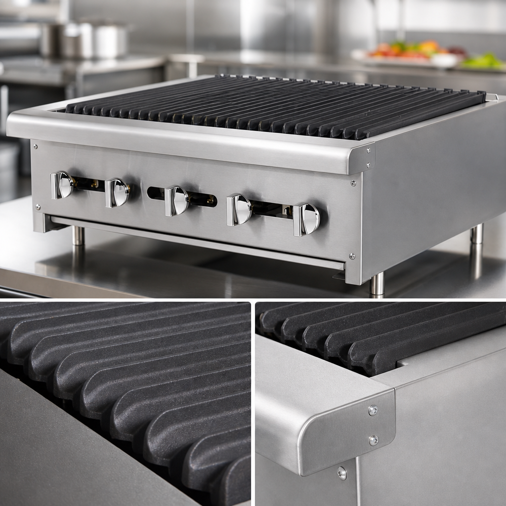 Heavy-Duty Cast Iron Radiant and Grates