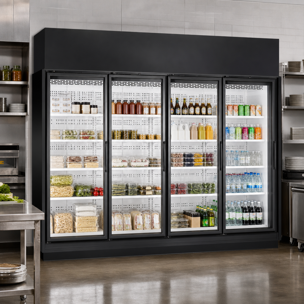 Four-Section Merchandising Cabinet