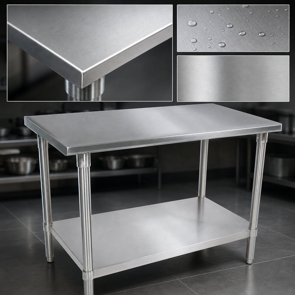 14-Gauge Stainless Steel Top