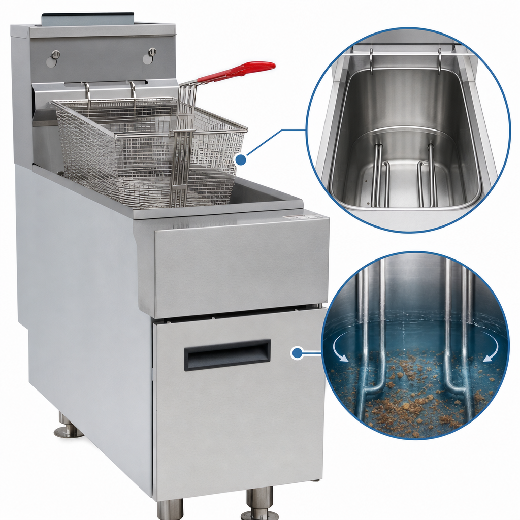 25 lb. Fry Tank With Cold Zone