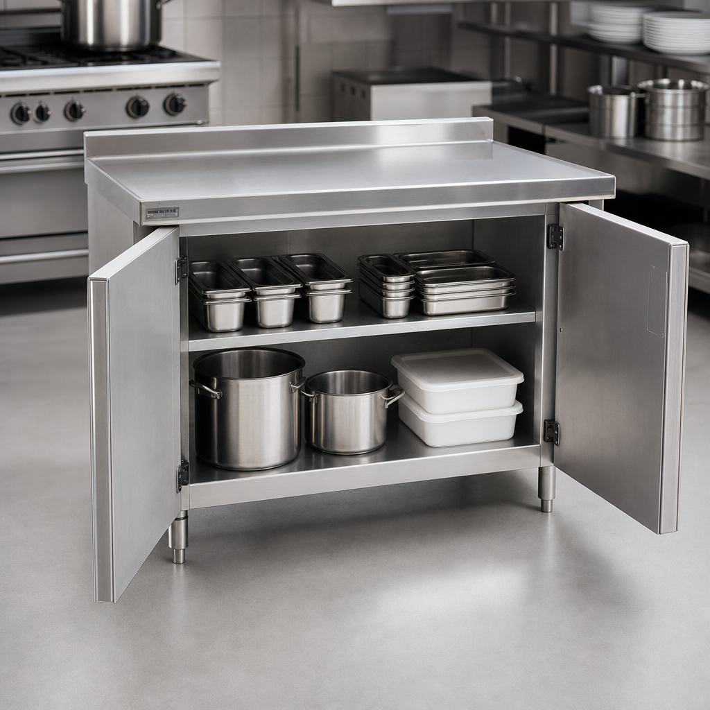 Cabinet Base with Hinged Doors