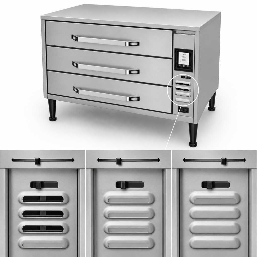 Adjustable Sliding Drawer Vents