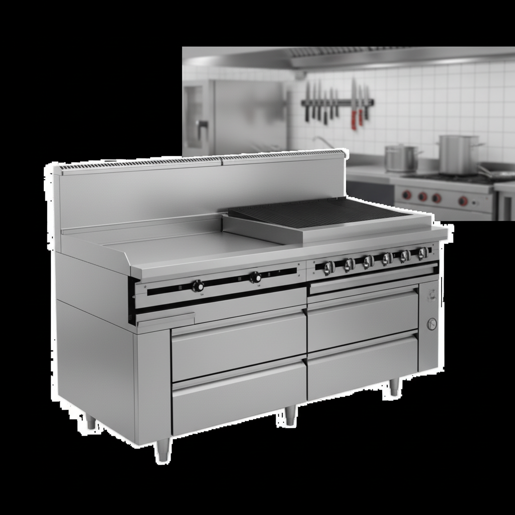 This freezer base's remote refrigeration design offers unparalleled flexibility in kitchen layout while minimizing ambient heat.