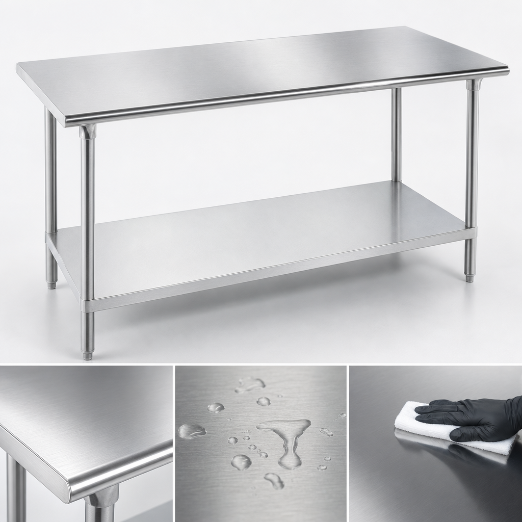 14 Gauge 304 Stainless Steel Top