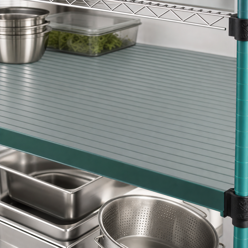 Solid Polymer Shelf Surface