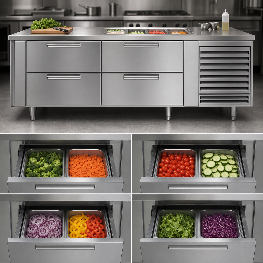 Four-Section Drawer Base