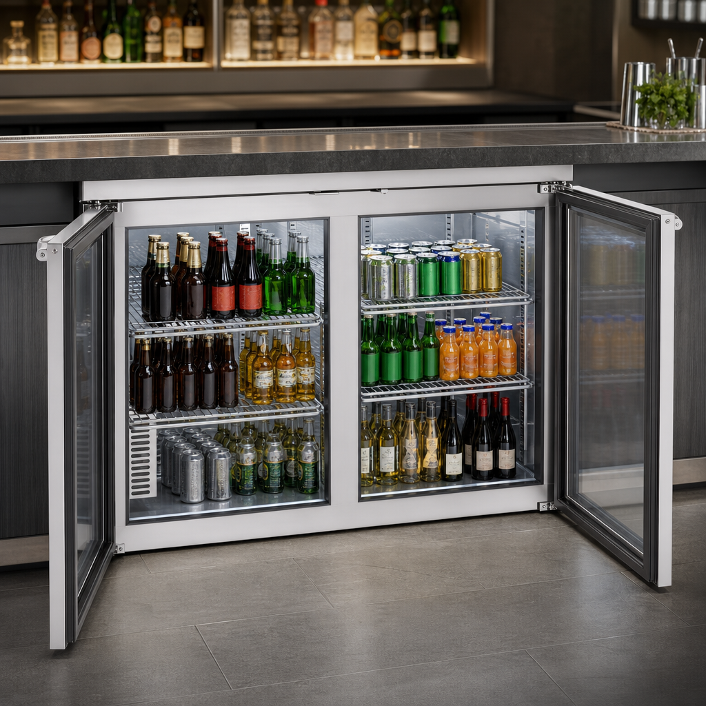 Two Glass Hinged Doors