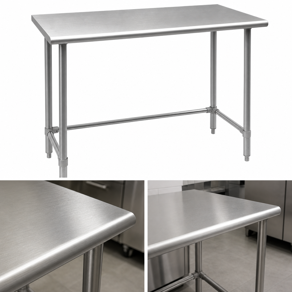 18-Gauge Stainless Steel Flat Top