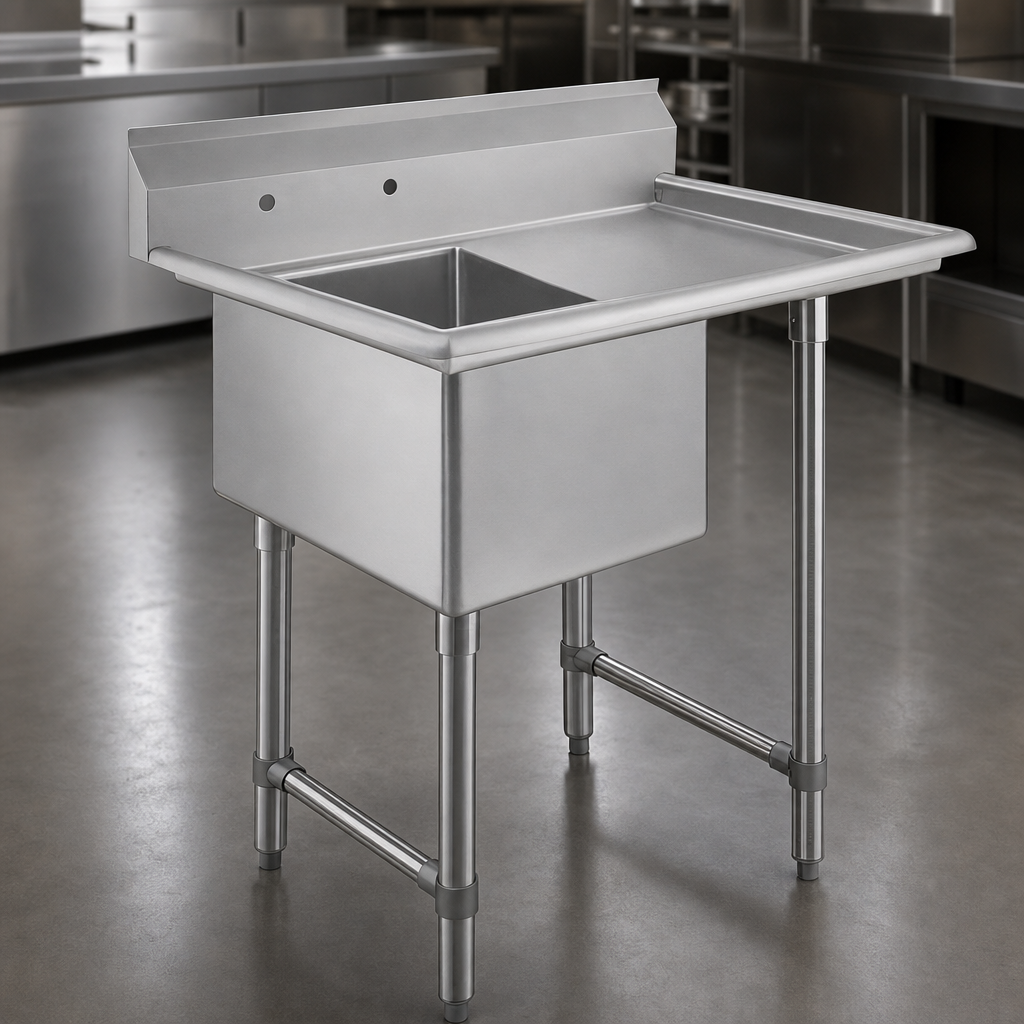 16-Gauge 304 Stainless Steel Construction