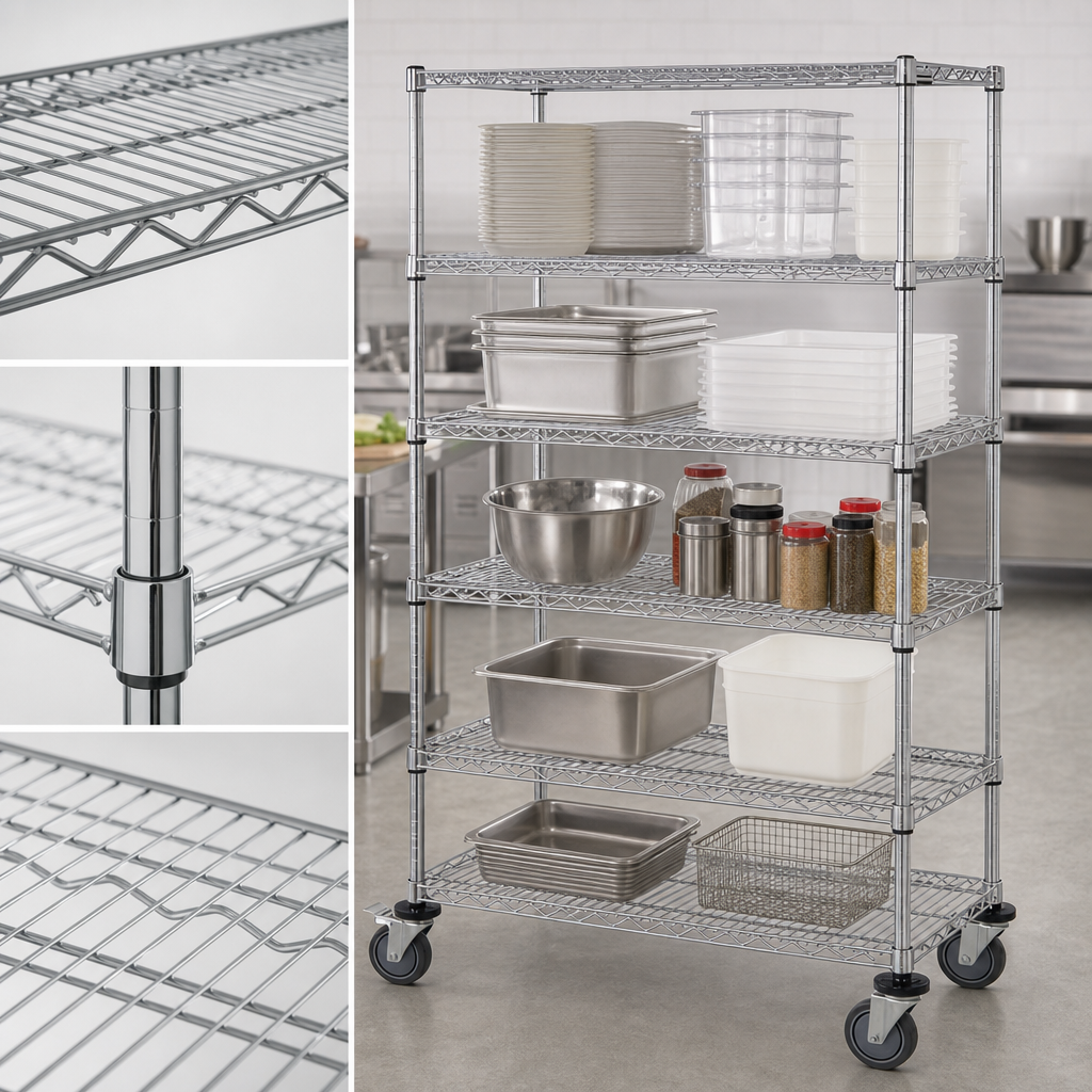 Five Wire Shelves