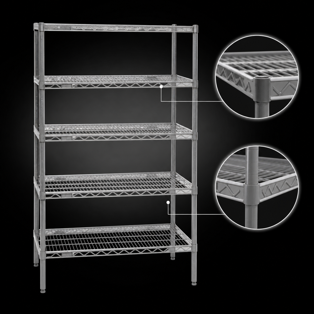 Patented QuadTruss® Shelf Design