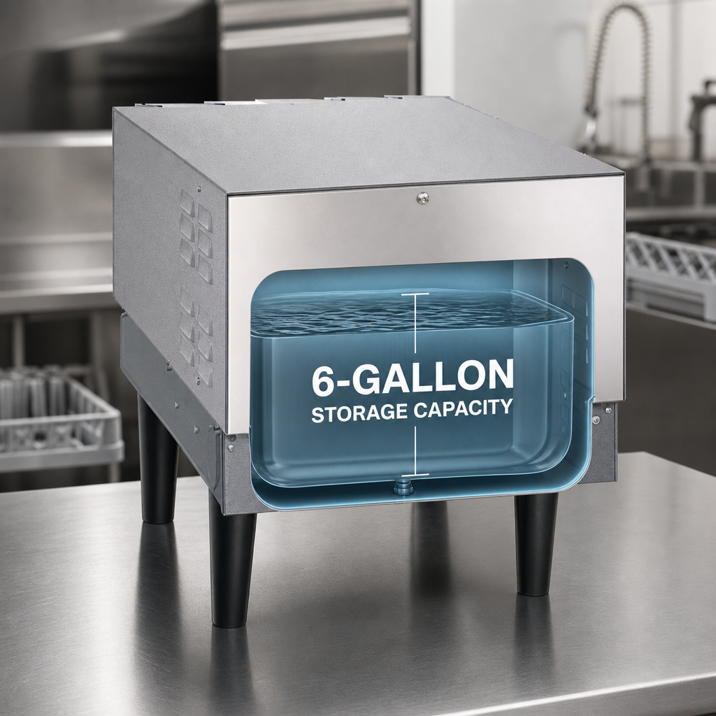 6-Gallon Storage Capacity