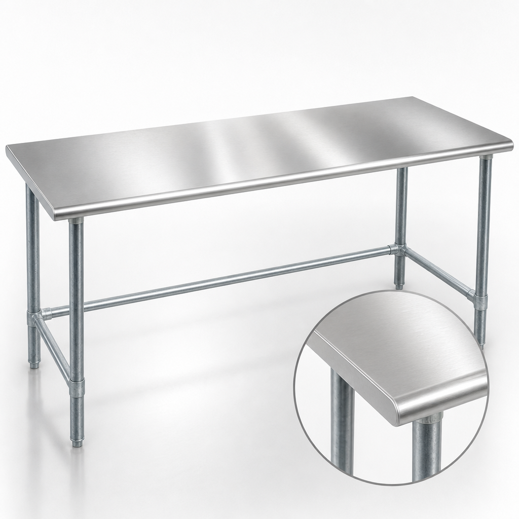14-Gauge 304 Stainless Steel Top