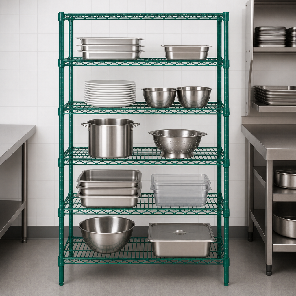 Five Wire Shelves Included