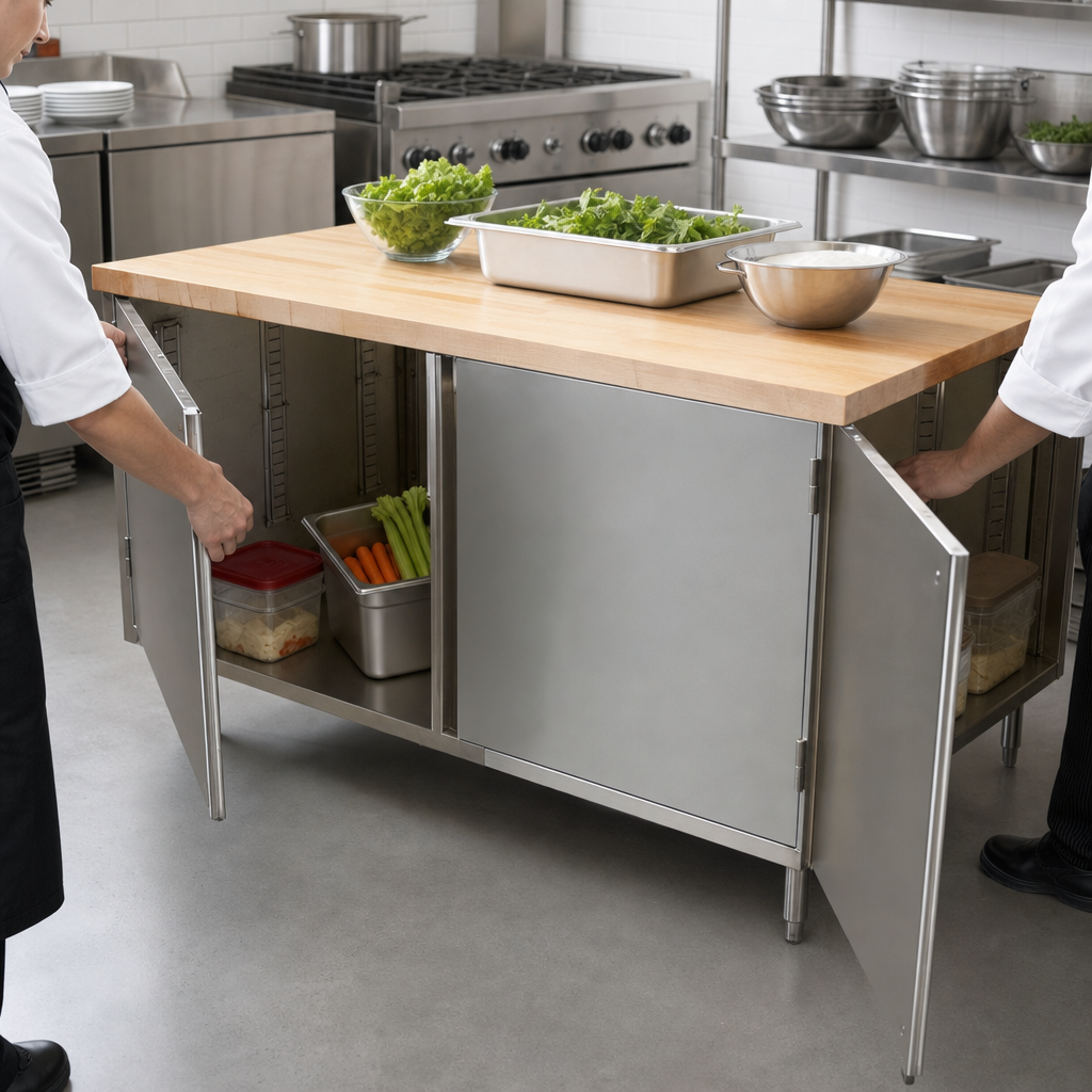 Dual-Access Cabinet Base